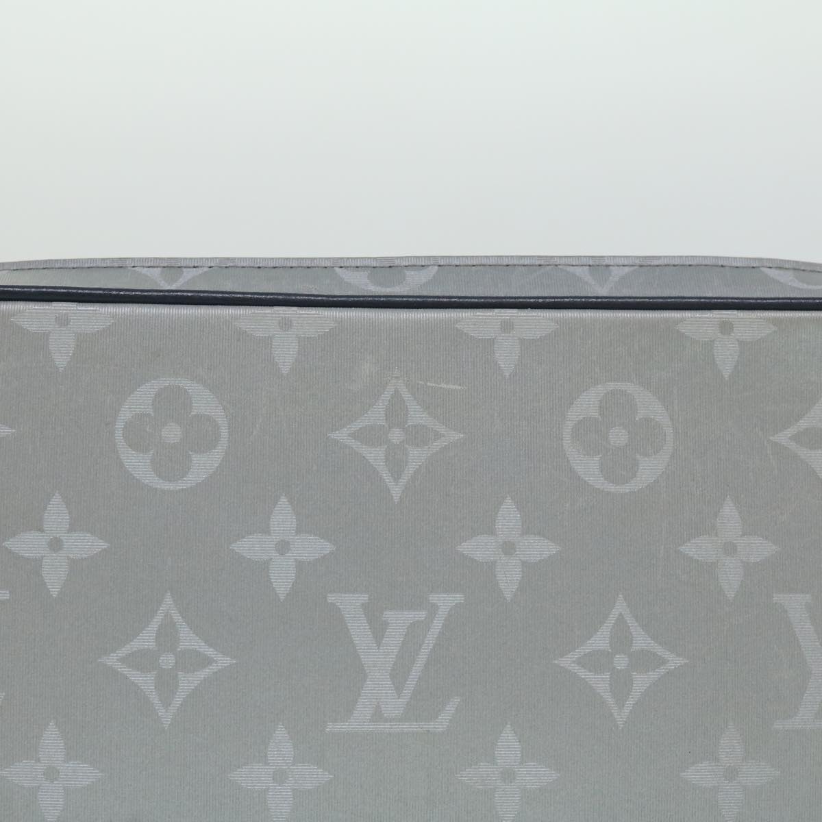 Louis Vuitton Alpha Silver Synthetic Clutch Bag (Pre-Owned)