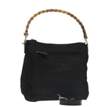 Gucci Bamboo Black Synthetic Handbag (Pre-Owned)