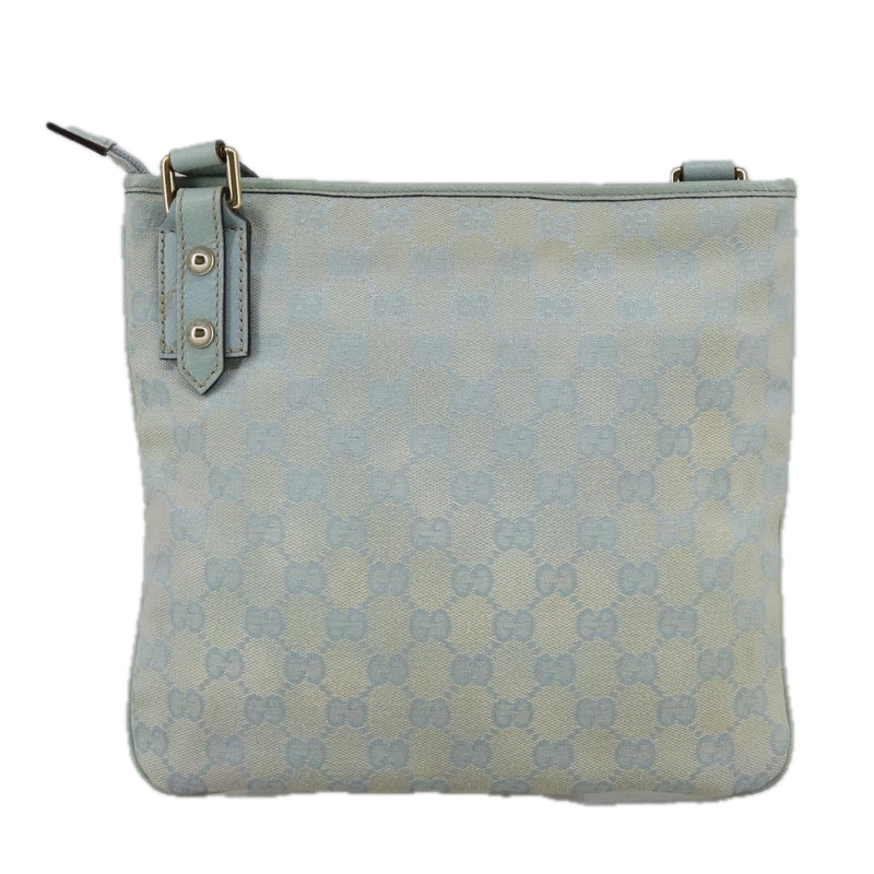 Gucci Blue Canvas Shoulder Bag (Pre-Owned)