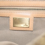 Fendi Mamma Baguette Beige Canvas Shoulder Bag (Pre-Owned)