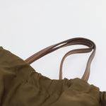 Prada Tessuto Khaki Synthetic Shoulder Bag (Pre-Owned)