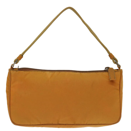 Prada Tessuto Orange Canvas Clutch Bag (Pre-Owned)