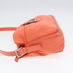 Fendi Mamma Baguette Orange Canvas Shoulder Bag (Pre-Owned)