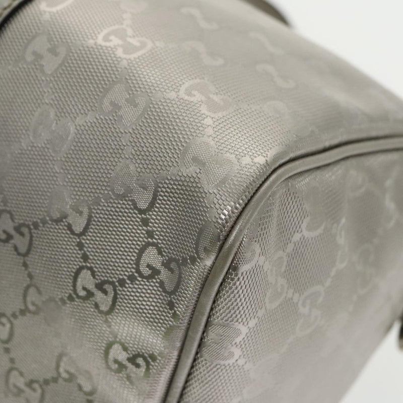 Gucci Silver Leather Travel Bag (Pre-Owned)