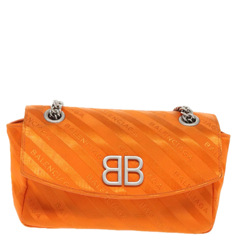 Balenciaga Bb  Chaine Orange Synthetic Shoulder Bag (Pre-Owned)