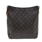 Louis Vuitton Looping Brown Canvas Shoulder Bag (Pre-Owned)