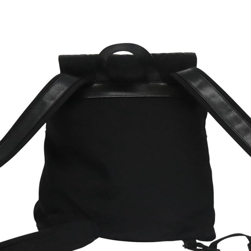 Gucci Black Synthetic Backpack Bag (Pre-Owned)