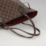 Louis Vuitton Neverfull Mm Brown Canvas Tote Bag (Pre-Owned)