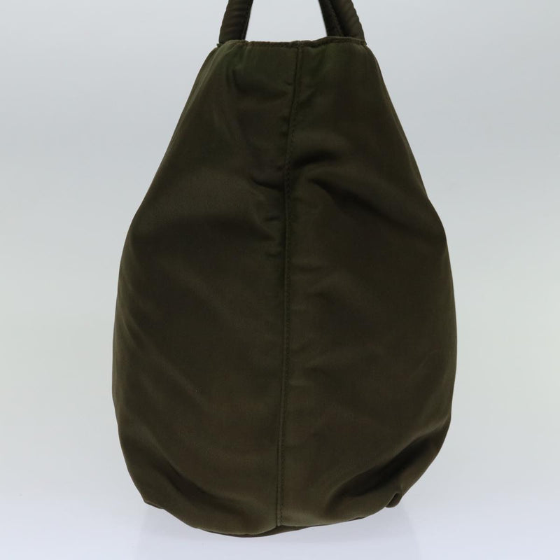 Prada Tessuto Khaki Synthetic Handbag (Pre-Owned)