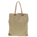 Fendi Beige Canvas Tote Bag (Pre-Owned)