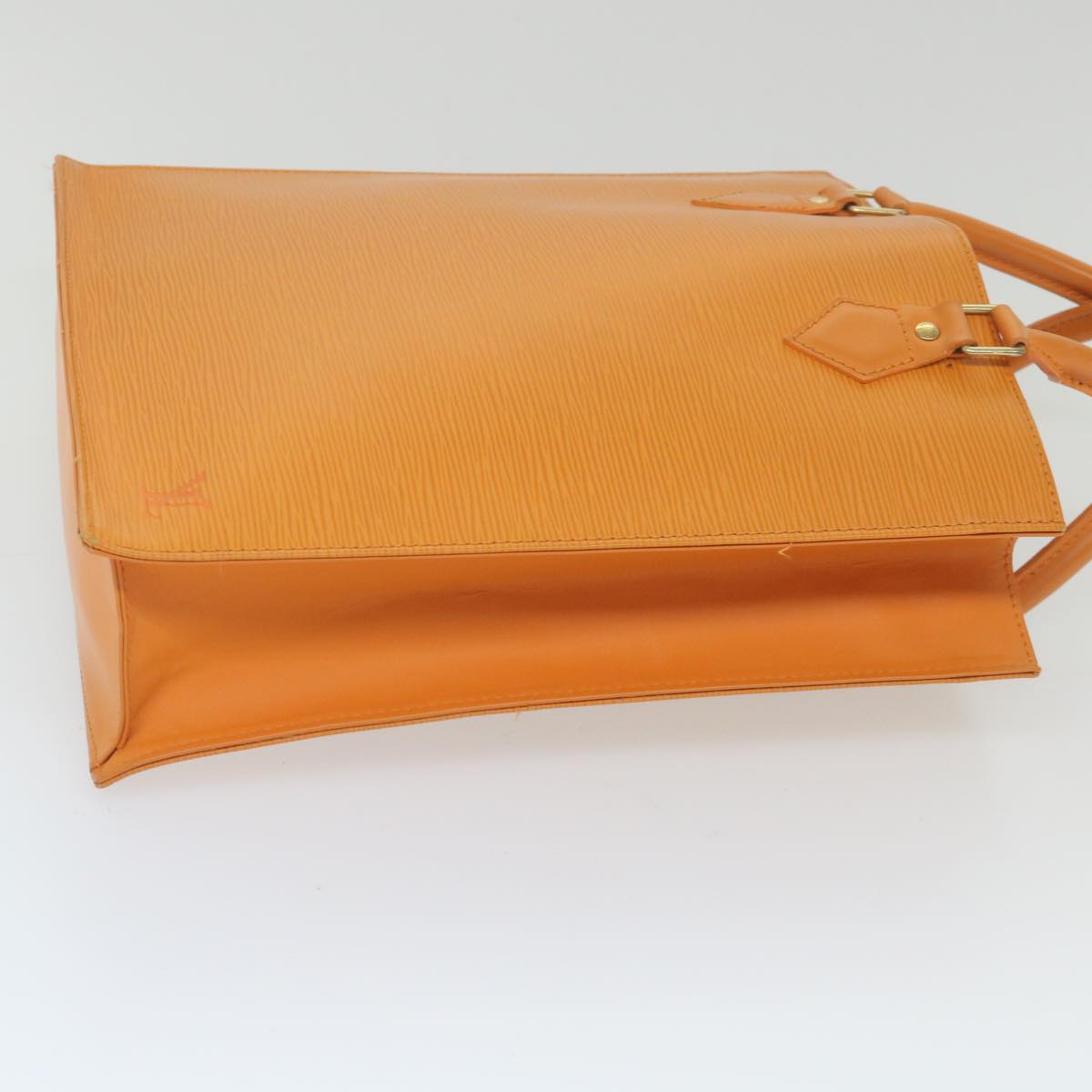 Louis Vuitton Sac Plat Orange Leather Handbag (Pre-Owned)