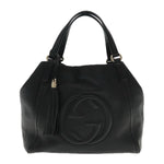 Gucci Soho Black Leather Tote Bag (Pre-Owned)