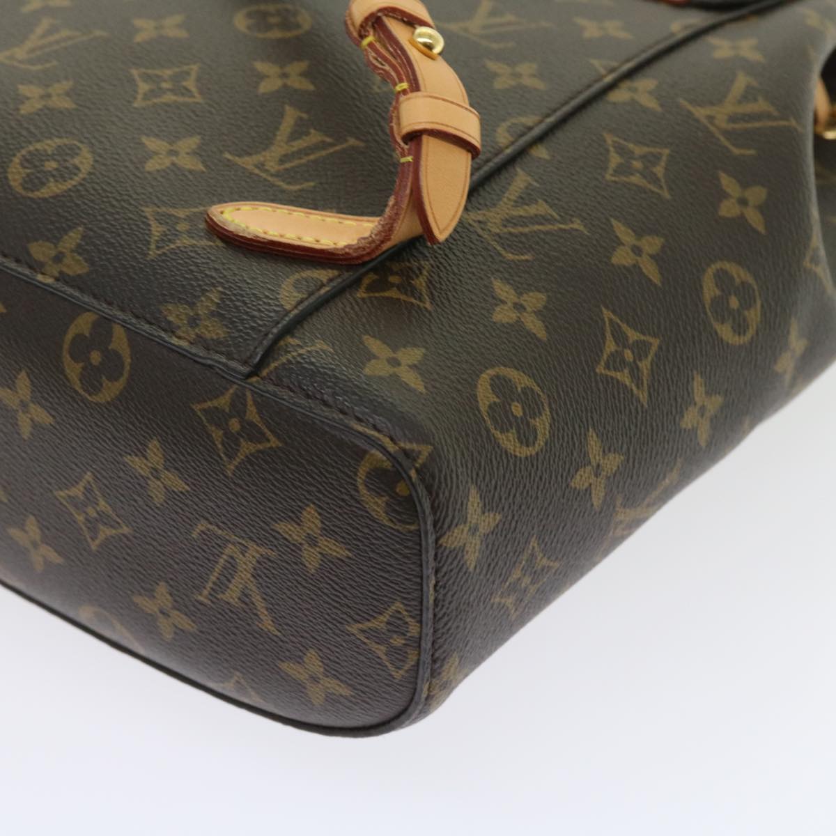 Louis Vuitton Montsouris Brown Canvas Backpack Bag (Pre-Owned)