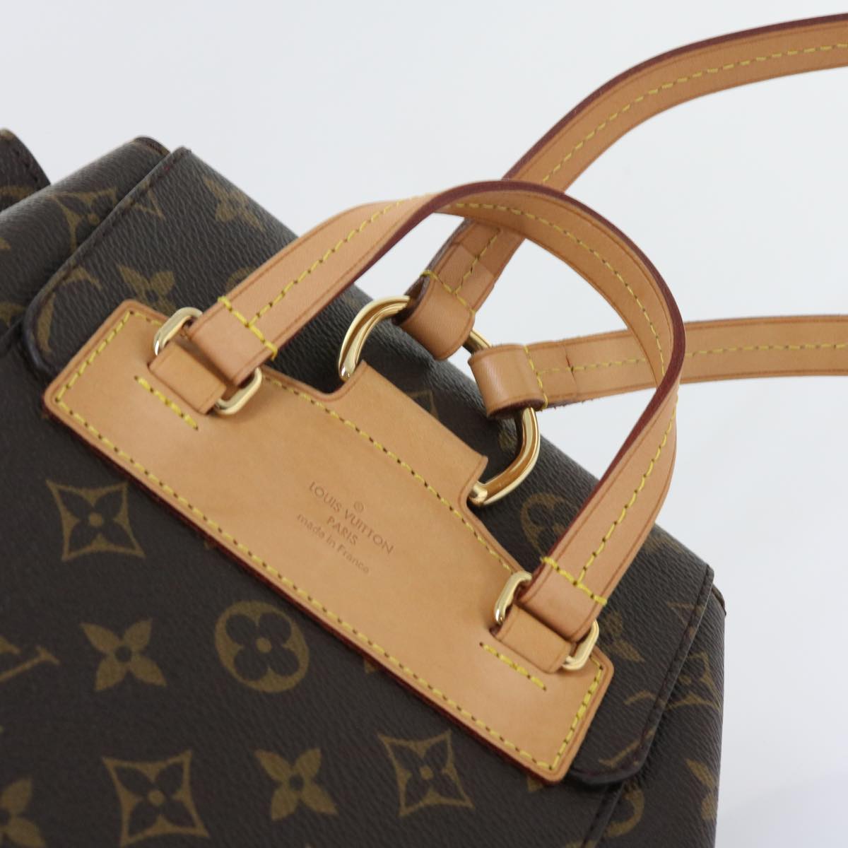 Louis Vuitton Montsouris Brown Canvas Backpack Bag (Pre-Owned)