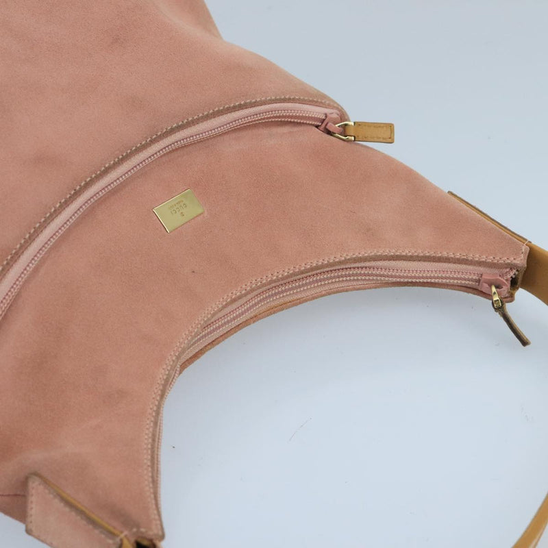 Gucci Hobo Pink Suede Handbag (Pre-Owned)