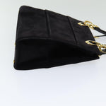 Salvatore Ferragamo Black Suede Shoulder Bag (Pre-Owned)