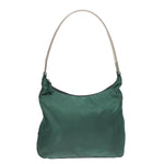 Prada Tessuto Green Synthetic Shoulder Bag (Pre-Owned)