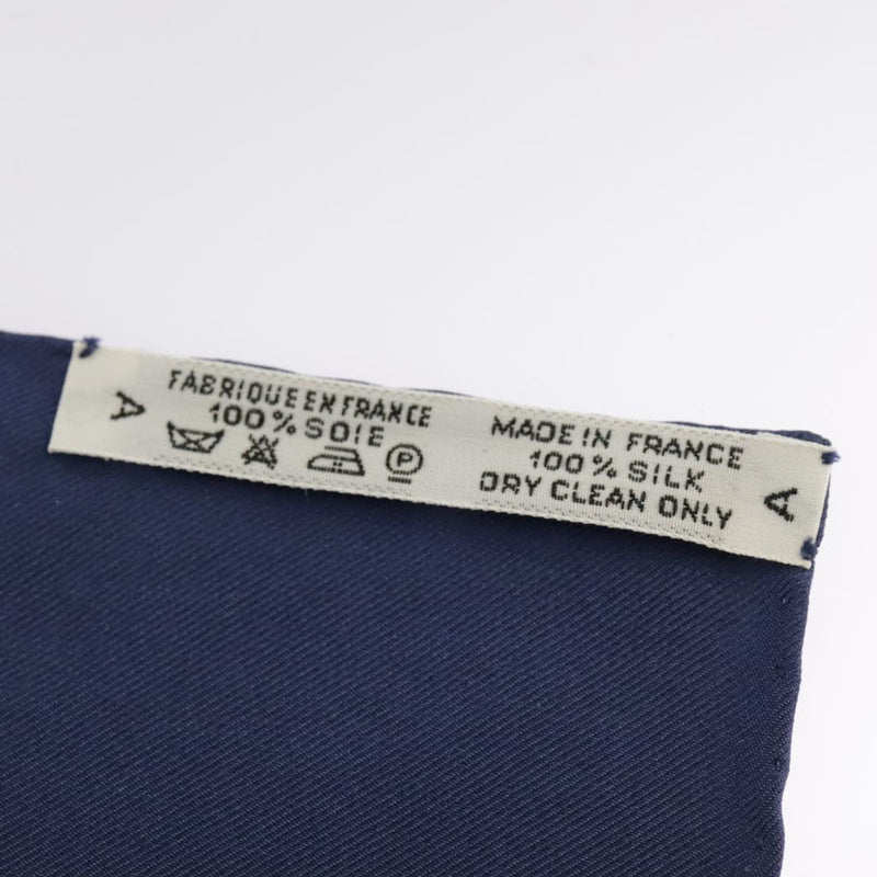 Hermès Carré 90 Blue Silk Scarf  (Pre-Owned)