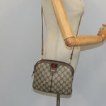 Gucci Ophidia Beige Canvas Shoulder Bag (Pre-Owned)