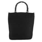 Gucci Bamboo Black Synthetic Handbag (Pre-Owned)