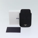 Prada Iphone Case Black Leather Phone Jewelry (Pre-Owned)