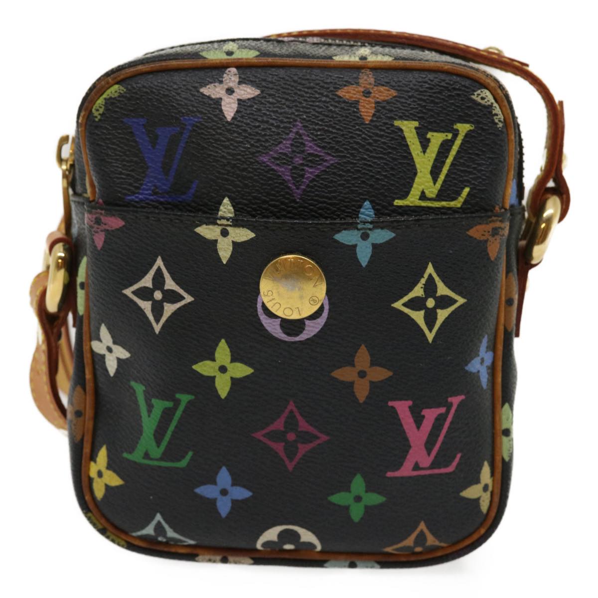 Louis Vuitton Rift Crossbody Mini Bag Black Monogram Multocolore