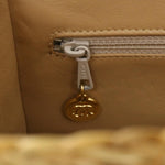 Chanel - Beige Leather Shoulder Bag (Pre-Owned)