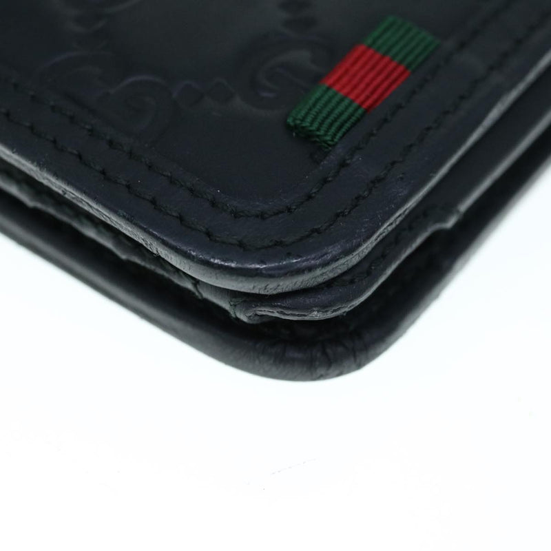 Gucci Guccissima Black Canvas Wallet  (Pre-Owned)