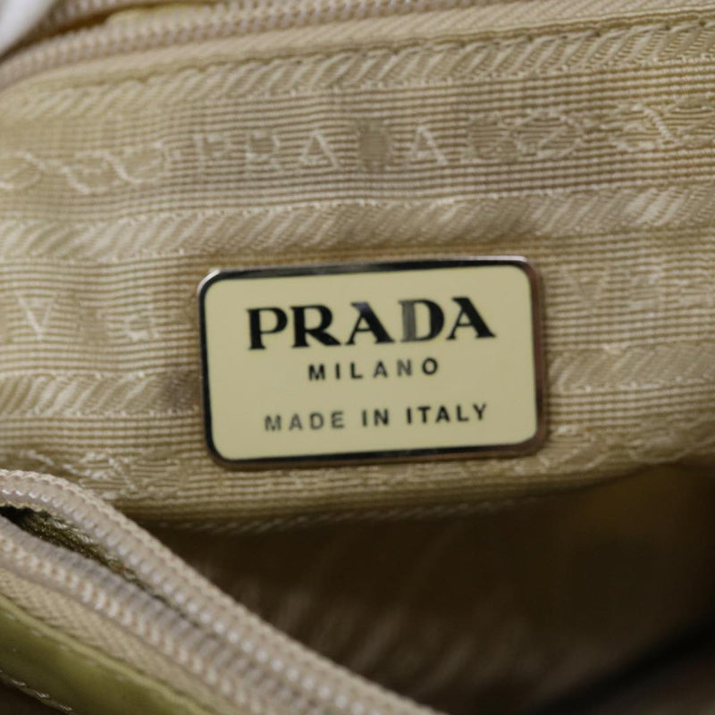 Prada Tessuto Beige Synthetic Handbag (Pre-Owned)