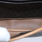 Dior Honeycomb Brown Canvas Shoulder Bag (Pre-Owned)