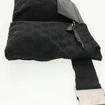 Gucci Belt Bag Black Canvas Shoulder Bag (Pre-Owned)