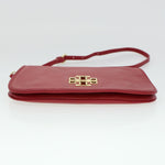 Tory Burch Red Leather Shoulder Bag (Pre-Owned)