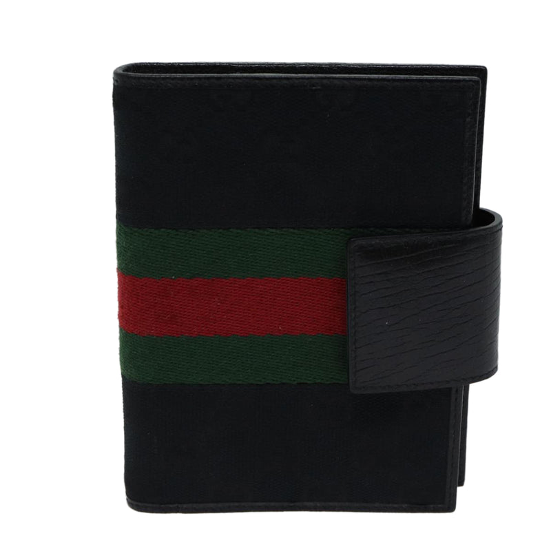 Gucci Sherry Black Canvas Wallet  (Pre-Owned)