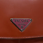 Prada -- Orange Vinyl Handbag (Pre-Owned)