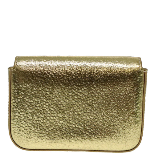 Prada -- Gold Leather Wallet  (Pre-Owned)