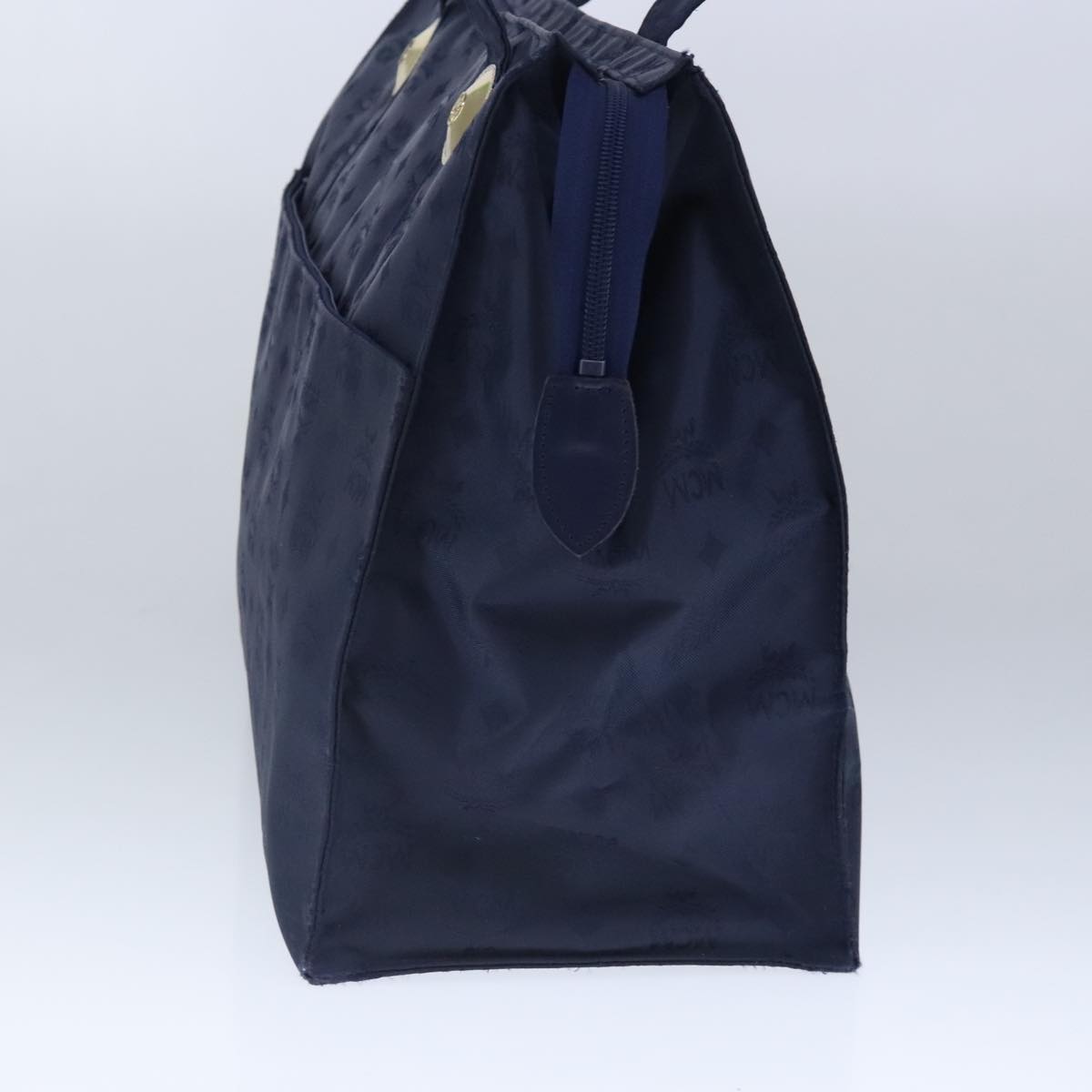 MCM Navy Synthetic Tote Bag (Pre-Owned)