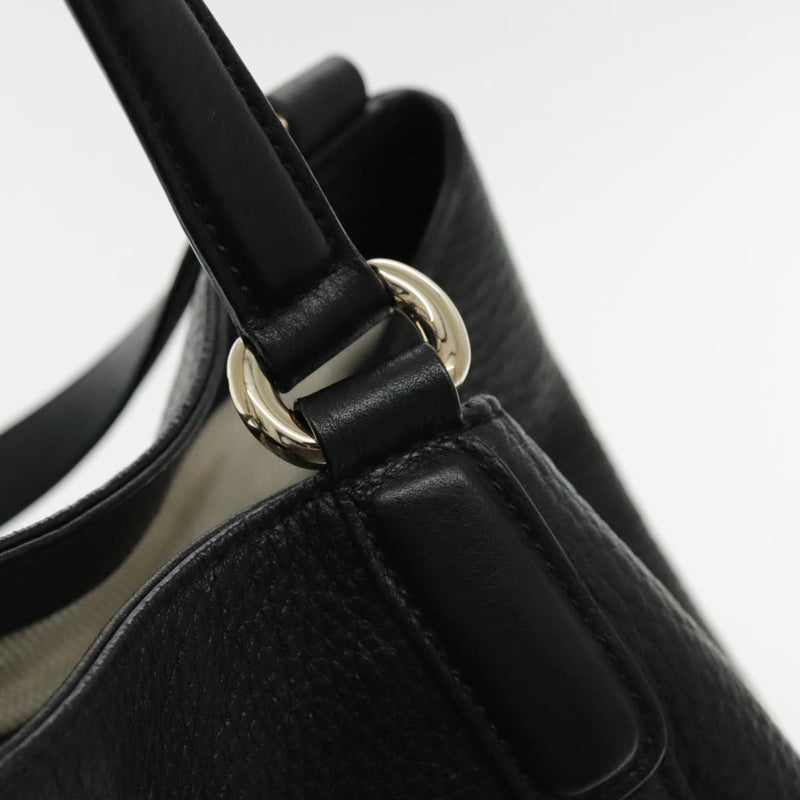 Gucci Soho Black Leather Tote Bag (Pre-Owned)