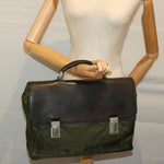 Prada -- Khaki Synthetic Handbag (Pre-Owned)