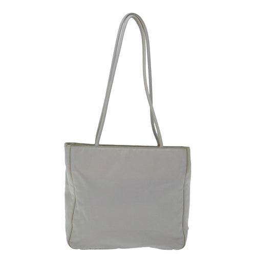 Prada Tessuto Grey Synthetic Tote Bag (Pre-Owned)