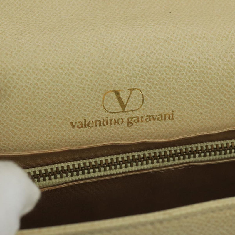 Valentino Garavani Vsling Beige Leather Shoulder Bag (Pre-Owned)