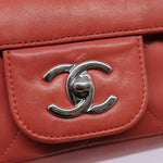 Chanel Timeless Red Leather Shoulder Bag (Pre-Owned)