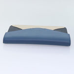 Fendi 2Jours Blue Leather Clutch Bag (Pre-Owned)