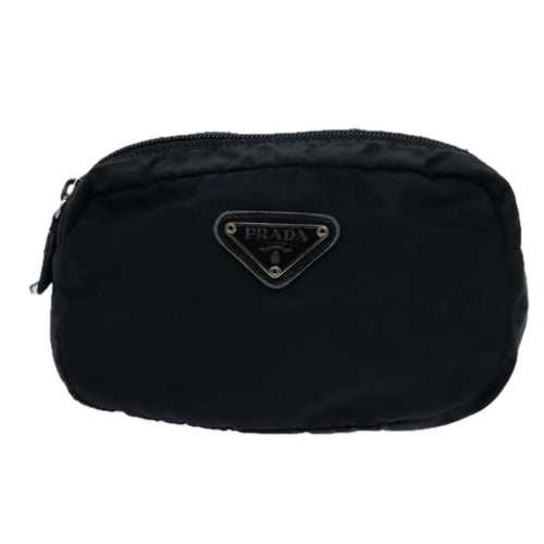 Prada Tessuto Black Synthetic Clutch Bag (Pre-Owned)