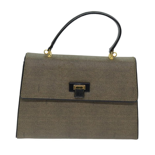 Fendi Grey Canvas Handbag (Pre-Owned)