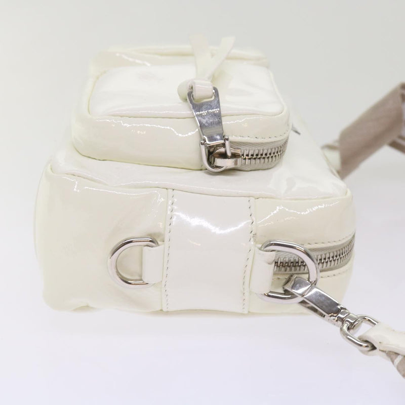 Miu Miu White Patent Leather Shoulder Bag (Pre-Owned)