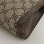 Gucci Sherry Beige Canvas Clutch Bag (Pre-Owned)