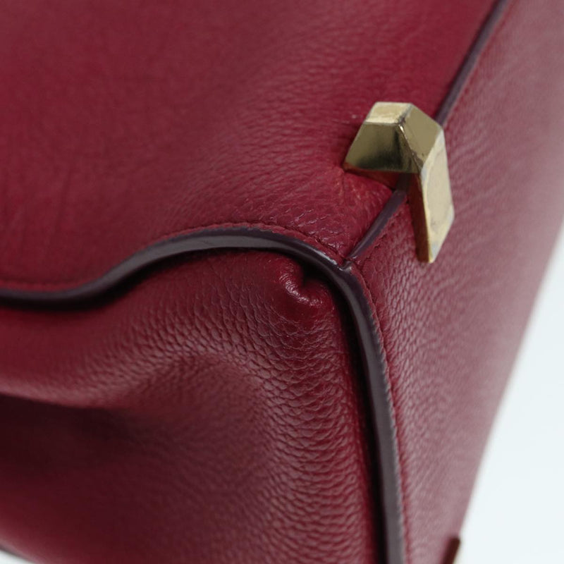 MCM Burgundy Leather Handbag (Pre-Owned)