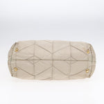 Prada Re-Nylon Beige Canvas Shoulder Bag (Pre-Owned)