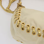 Prada Jacquard Beige Synthetic Handbag (Pre-Owned)