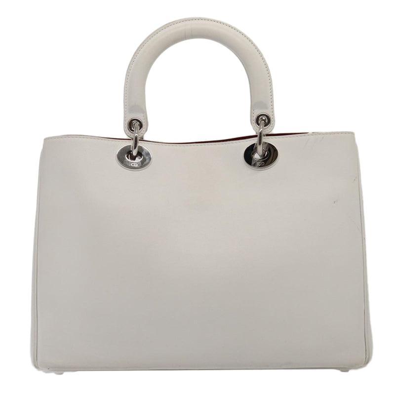 Dior Lady Dior Beige Leather Shoulder Bag (Pre-Owned)